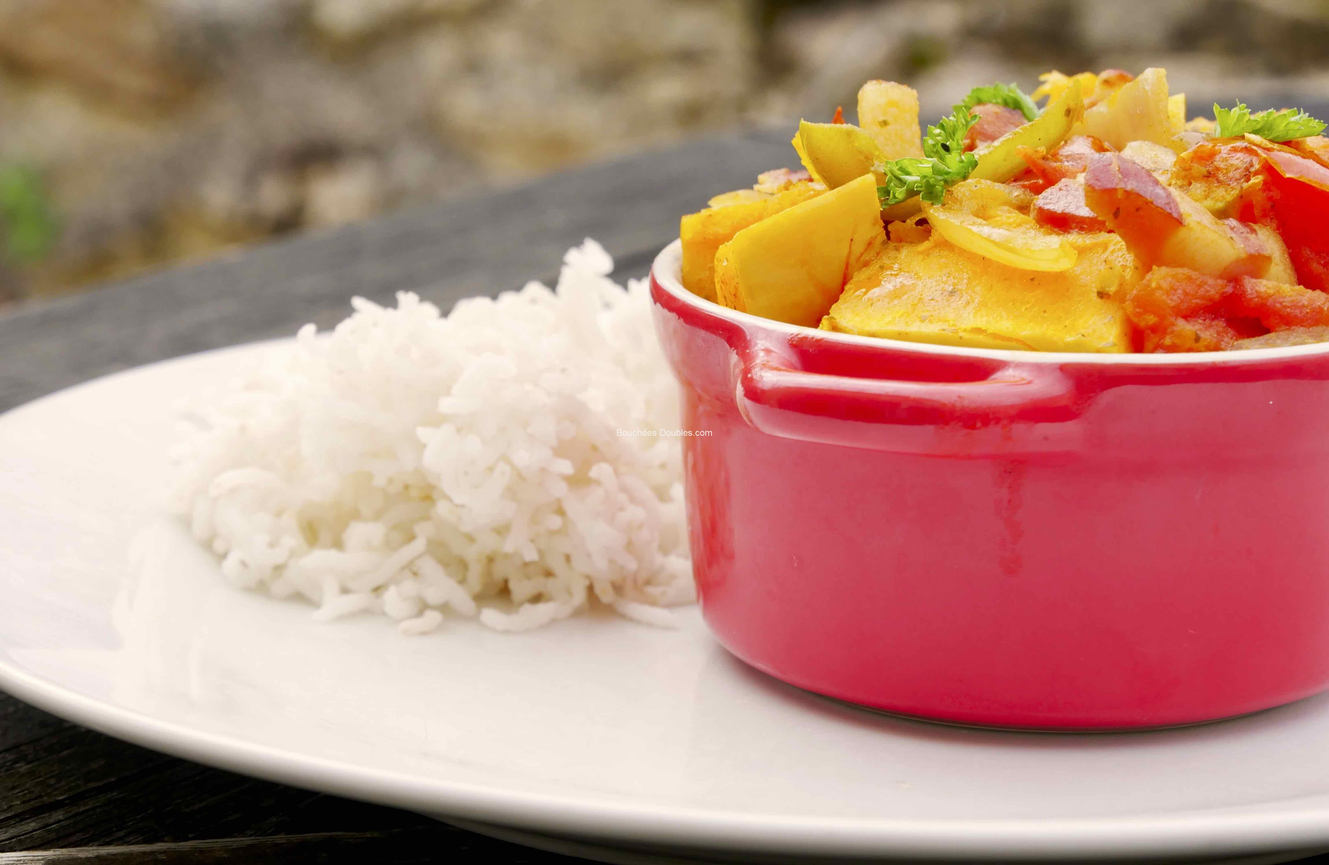 Recette alcaline - courge à la créole